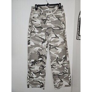 Juniors  Wide Leg Pant Camo Jean 100% Cotton Grunge  Skater Streetwear Ulitity